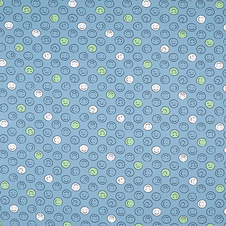 Jersey coton Smiley scintillant dans la nuit – bleu jean,  image number 8