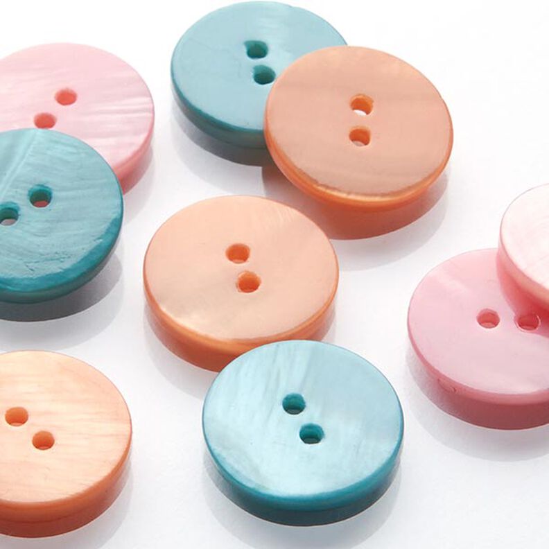 Bouton nacré pastel - turquoise,  image number 4