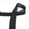 Feston de dentelle à fleurs [65 mm] – noir,  thumbnail number 1