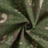 Tissu de décoration Semi-panama Chouettes des forêts – vert foncé/chocolat,  thumbnail number 3