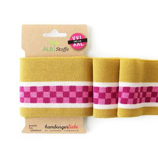 GOTS Bord-côtes Bio CUFF ME ICON [140 cm | 8 cm] | Albstoffe | Hamburger Liebe, 