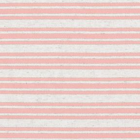 Jersey viscose Rayures pailletées irrégulières – écru/rosé, 