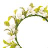 Couronne de fleurs décorative avec baies [Ø 9 cm/ 16 cm] – blanc/vert,  thumbnail number 2