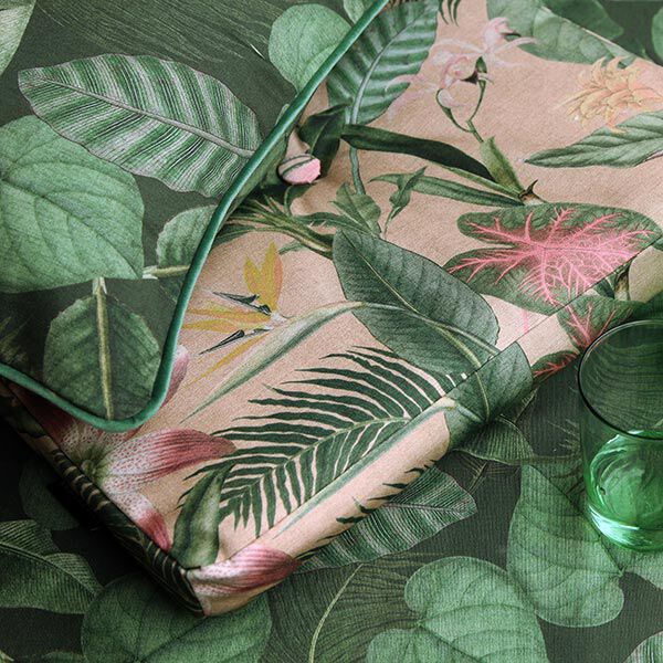 Tissu d’extérieur Canvas Feuilles de palmier – vert foncé,  image number 8