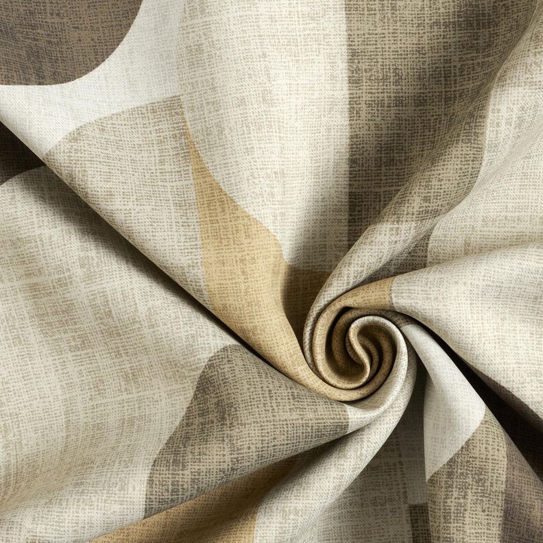 Tissu opaque Arcs abstraits – kaki/taupe clair, image number 3
