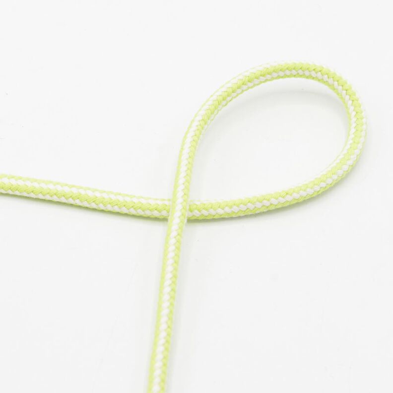 Cordon en coton bicolore [Ø 8 mm] – vert pomme,  image number 1