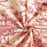 Tissu de décoration Canvas Couple romantique 280 cm – rouge bordeaux/crème,  thumbnail number 3