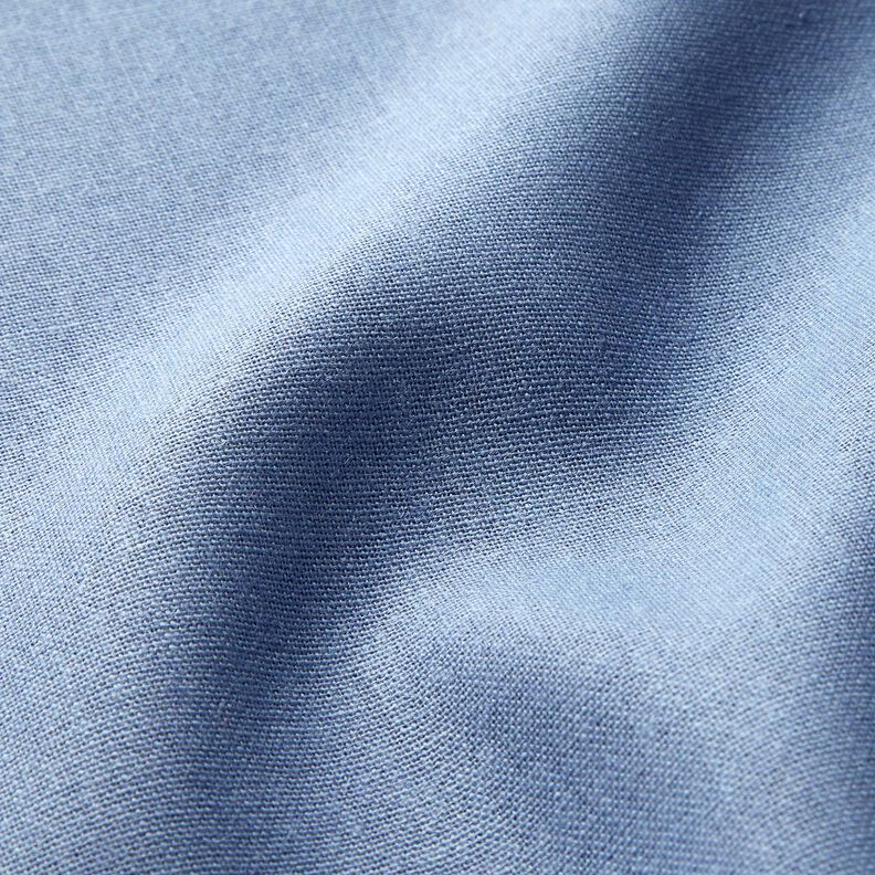 Pur lin lourd Uni – jean bleu clair, image number 2