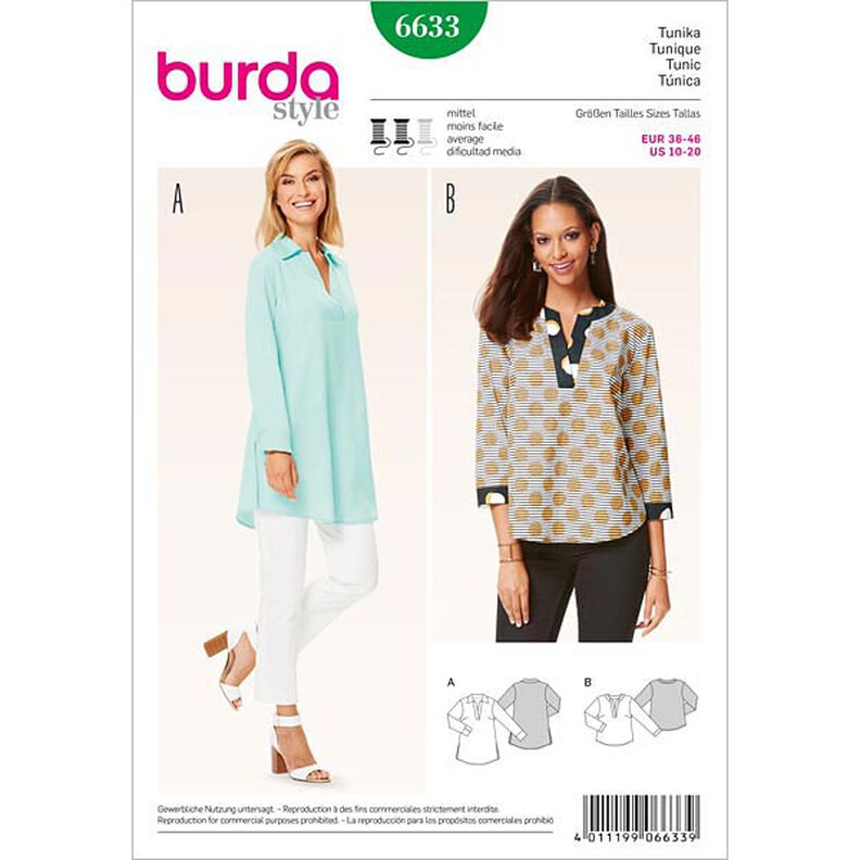 Tunique, Burda 6633,  image number 1