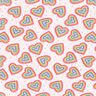 Jersey coton Cœurs colorés – écru,  thumbnail number 1