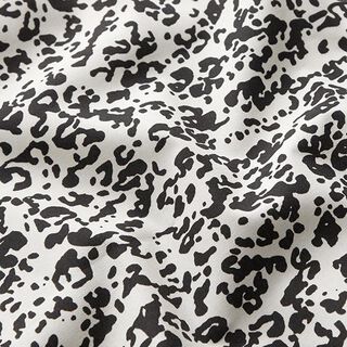 Popeline de coton motif léopard | Fibre Mood – écru/noir, 