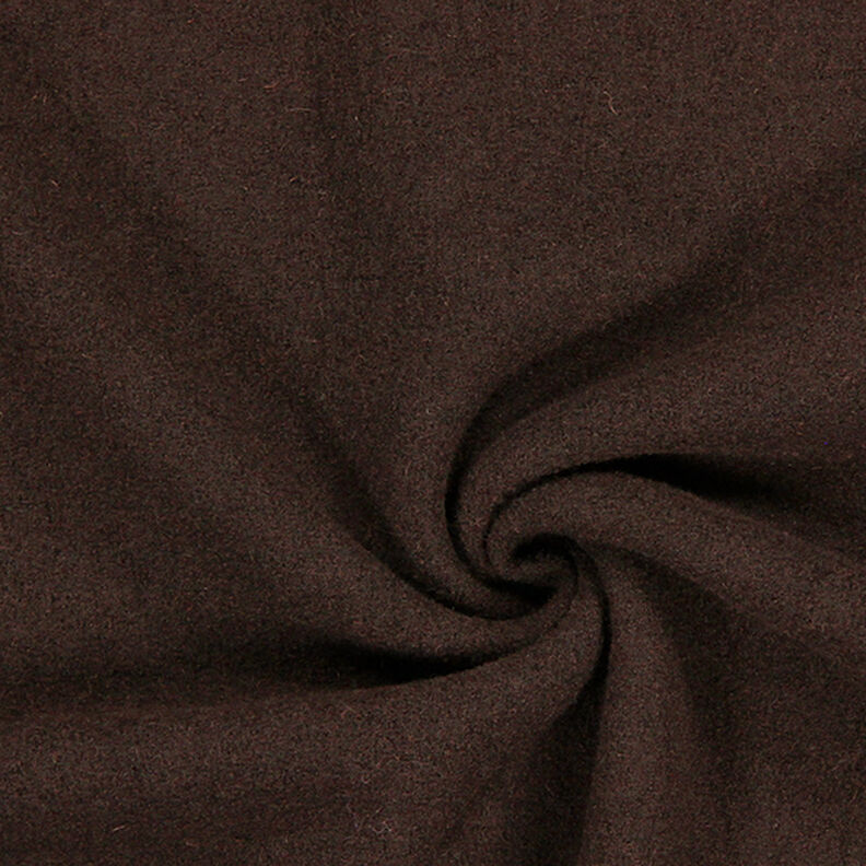Loden de laine foulé – marron foncé,  image number 1