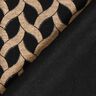 Jersey viscose Motif torsadé pailleté – noir/abricot,  thumbnail number 4
