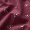 Velours milleraies Papillons scintillants – rouge bordeaux,  thumbnail number 2