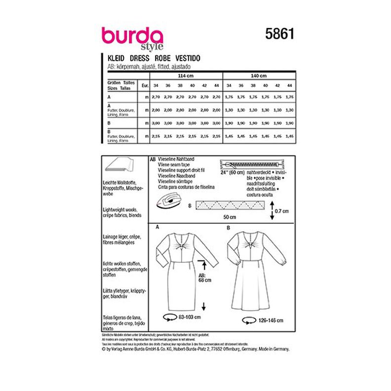 Robe | Burda 5861 | 34-44,  image number 9