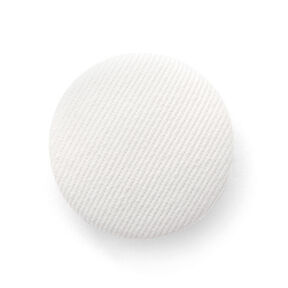 Bouton recouvert, Tissu croisé coton – écru, 