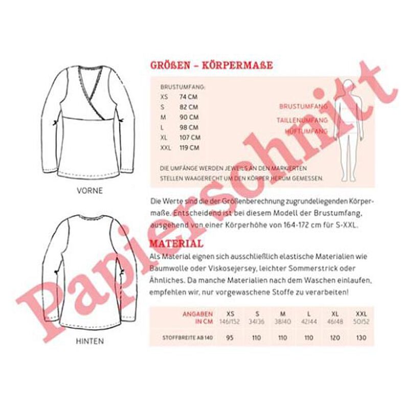 Chemisier effet cache-cœur FRAU LIESE | Patron prêt à découper | XS-XXL,  image number 15