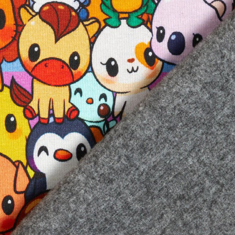 Polaire alpin ménagerie d'animaux mignons Impression numérique – jaune citron,  image number 4