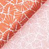 Coton enduit Mini feuilles abstraites – orange/blanc,  thumbnail number 5