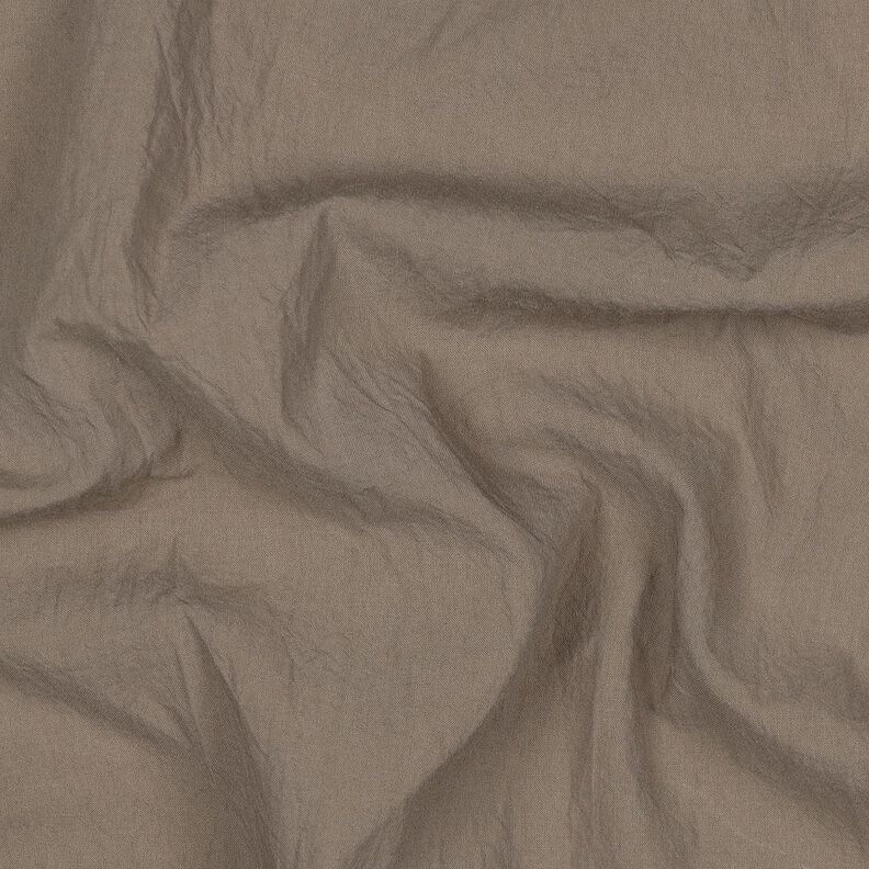 Tissu en coton Crinkle prélavé – taupe foncé, image number 2