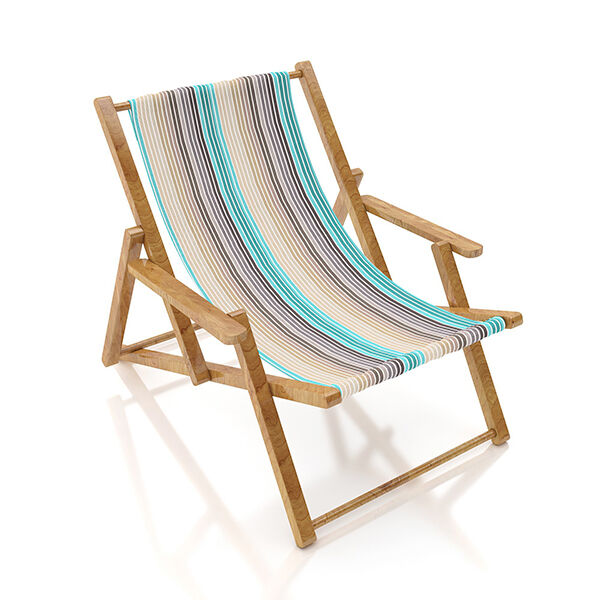 Extérieur Tissu pour chaise longue Rayures verticales, 44 cm,  image number 4
