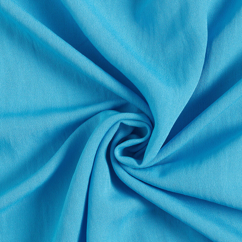 Viscose mélangée unie, armure toile – turquoise,  image number 1