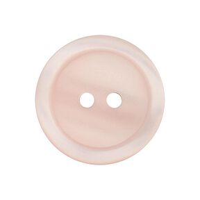 Bouton plastique 2 trous Basic - rose, 