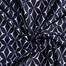 Tissu pour maillot de bain Losanges abstraits – bleu nuit/blanc,  thumbnail number 3