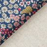 Tissu de décoration Semi-panama Petites fleurs – bleu marine,  thumbnail number 4