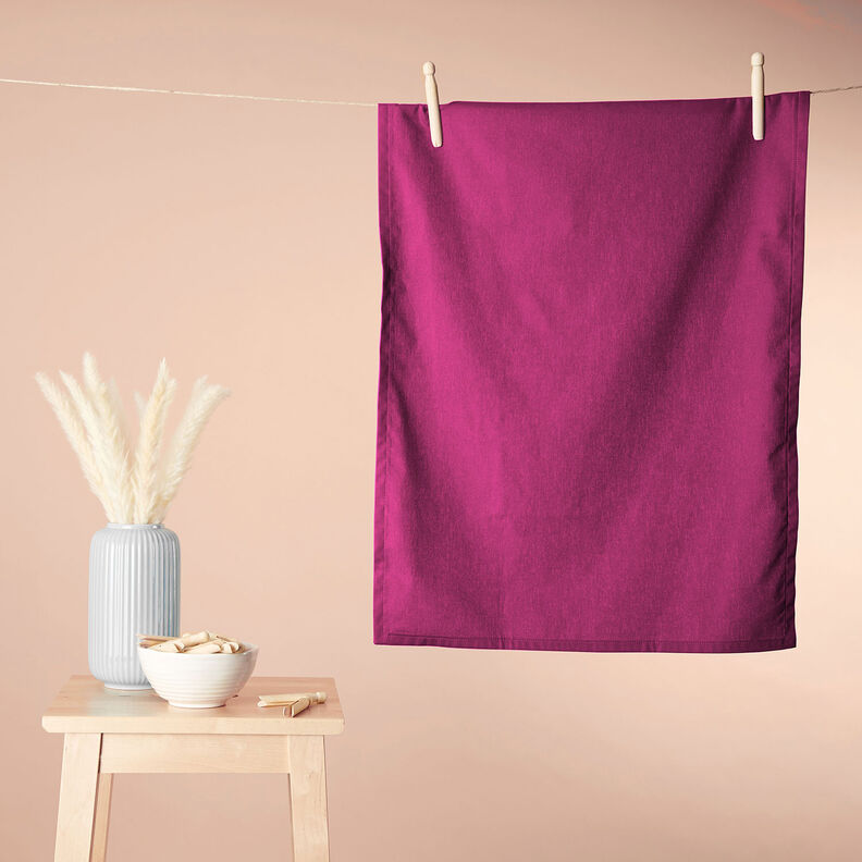 Tissu en coton Cretonne Uni – pourpre,  image number 8