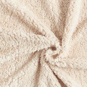 Fourrure synthétique Tissu peluche – beige clair, 