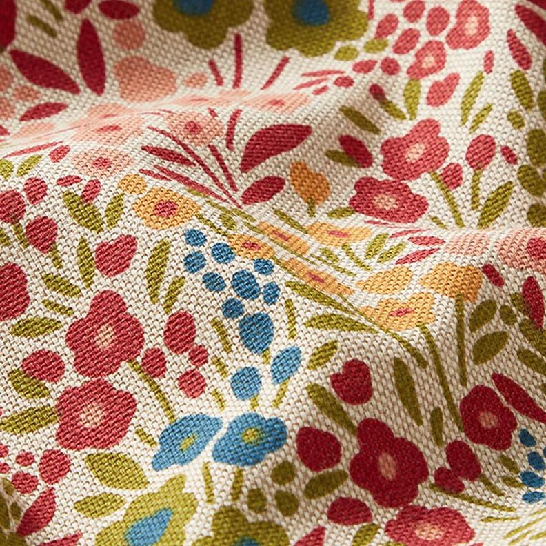 Tissu de décoration Semi-panama Fleurs peintes – anémone,  image number 2