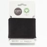 GOTS Cuff Bord-côtes Uni – noir,  thumbnail number 1