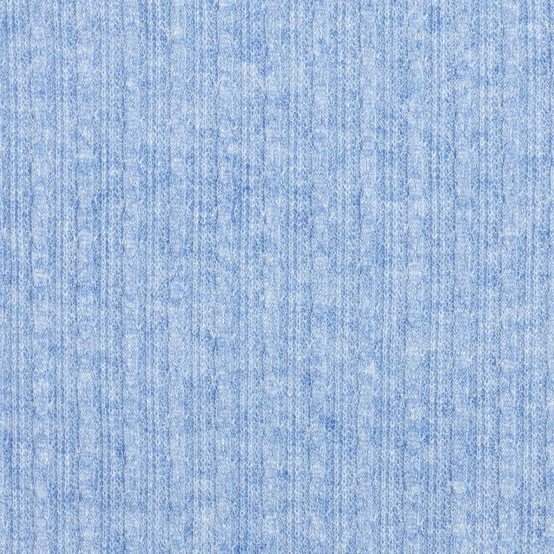 Tissu en maille mélangé Motif torsadé – jean bleu clair,  image number 1