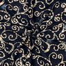 Tissu en coton Kringel batik – bleu noir/sable,  thumbnail number 3
