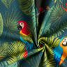 Tissu de décoration Semi-panama Oiseaux tropicaux – vert foncé/rouge,  thumbnail number 3
