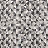 Tissu de décoration Semi-panama motif losange rétro – gris/noir,  thumbnail number 1
