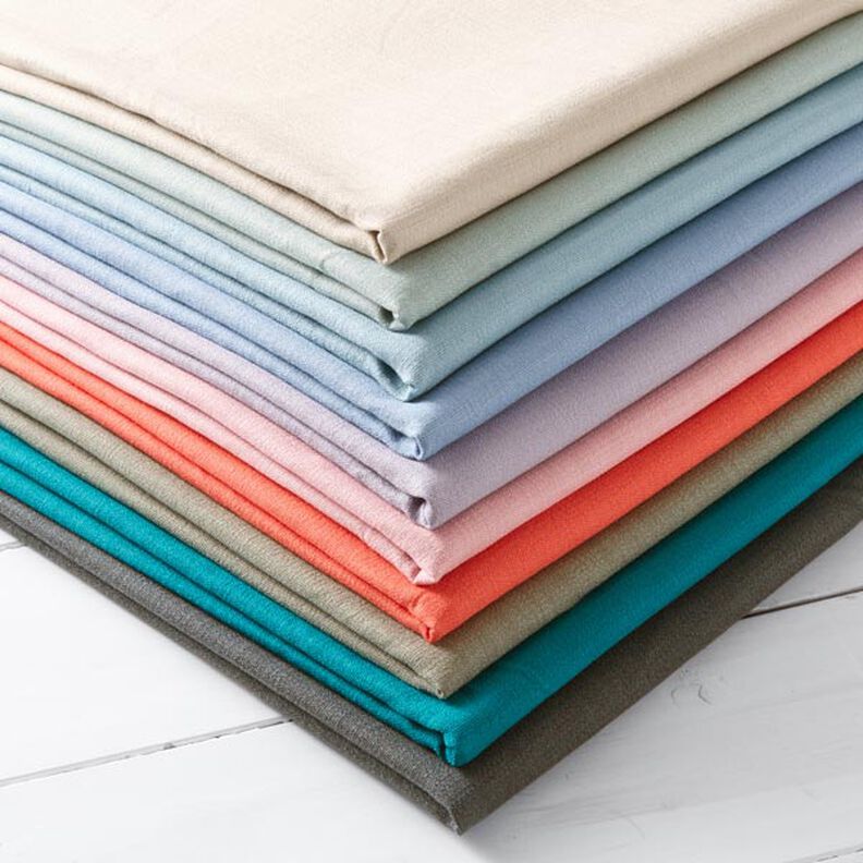 Tissu en lin stretch Mélange – bleu jean,  image number 3