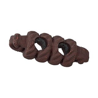 Bouton allongé Fausse corde - marron, 