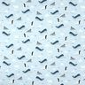 Tissu de décoration Semi-panama Animaux sur la glace – bleu bébé/blanc,  thumbnail number 1