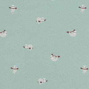 Jersey coton Paresseux – menthe clair, 
