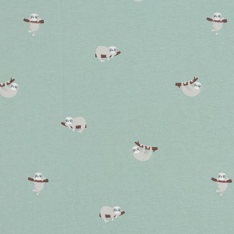 Jersey coton Paresseux – menthe clair, image number 1