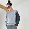 Sweatshirt mélangé gratté – gris foncé,  thumbnail number 7
