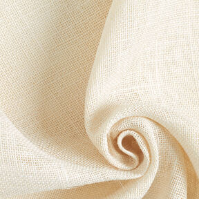 Tissu de décoration Jute Uni 150 cm – ivoire, 