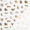 GOTS Jersey coton jolis animaux des steppes Impression numérique | Poppy Fabrics – blanc/olive clair,  thumbnail number 3