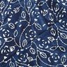 Voile de viscose batik branches de feuilles – indigo/blanc,  thumbnail number 4