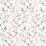 Tissu double gaze de coton Vrilles de fleurs romantiques – blanc,  thumbnail number 1