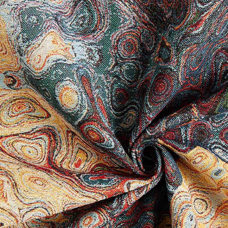 Jacquard Gobelin Art abstrait – bleu/rouge/jaune, image number 3