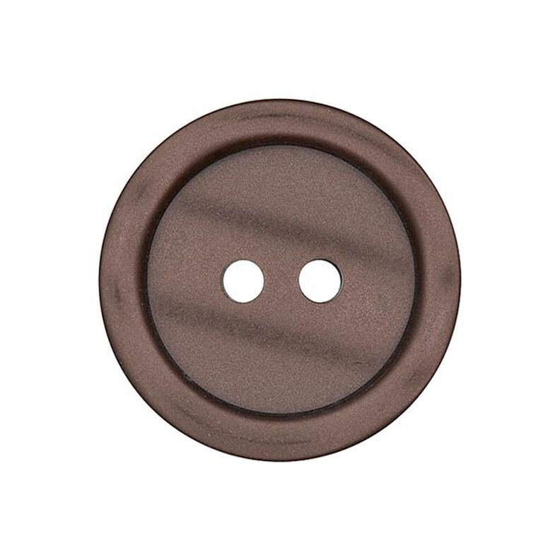 Bouton plastique 2 trous Basic - marron,  image number 1