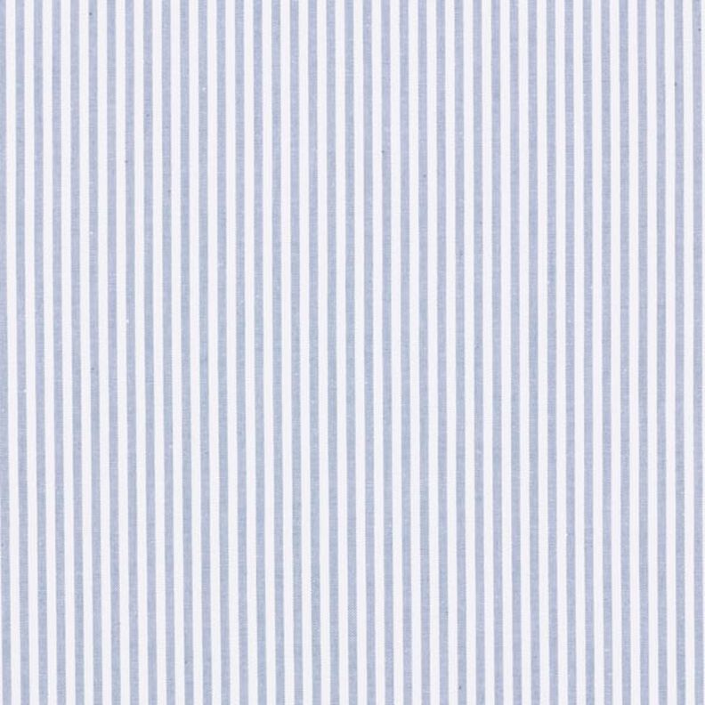 Popeline coton Rayures, teints en fil – bleu jean/blanc,  image number 1